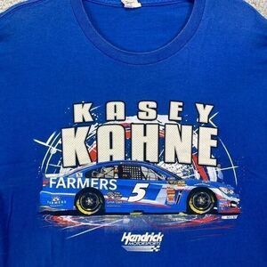 Kasey Kahne Racing T-Shirt Adult Large Blue‎ Nascar Graphic Print Mens Alstyle